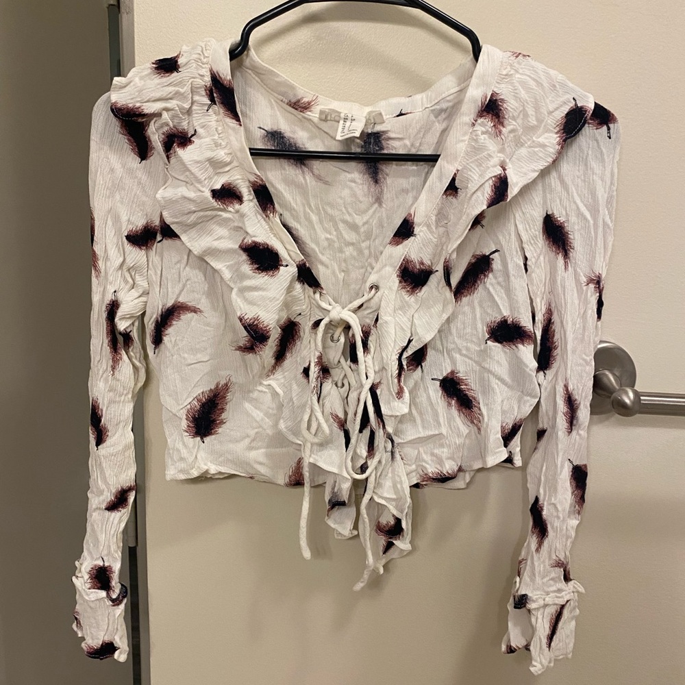 Long sleeve crop top